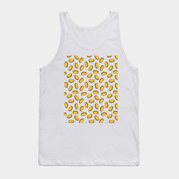 TACO FOOD PATTERN Tank Top by deificusArt